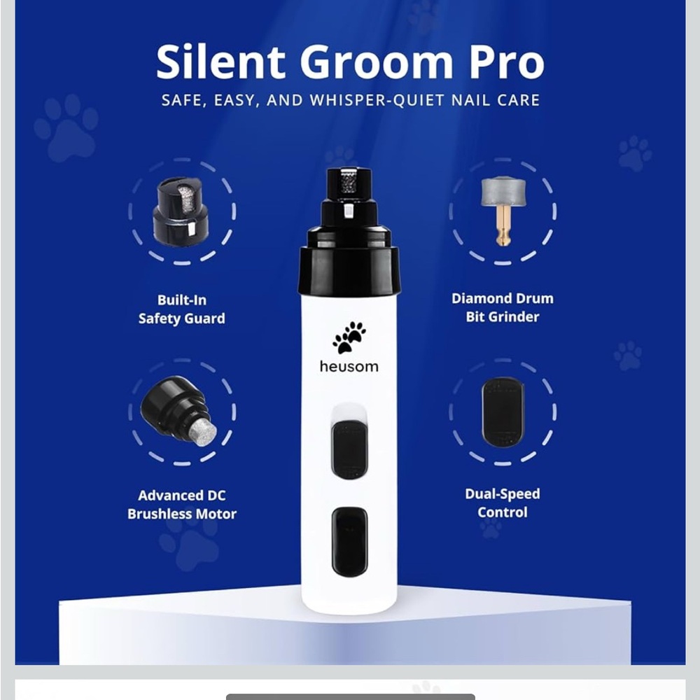 Heusom Silent Groom Pro Nail Grinder